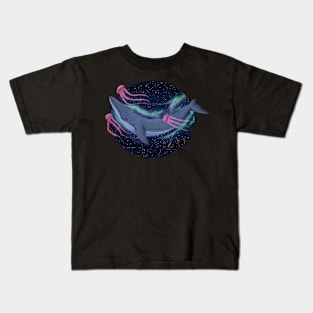 Galaxy Whale Kids T-Shirt